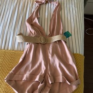 Light Pink/Blush Halter Romper